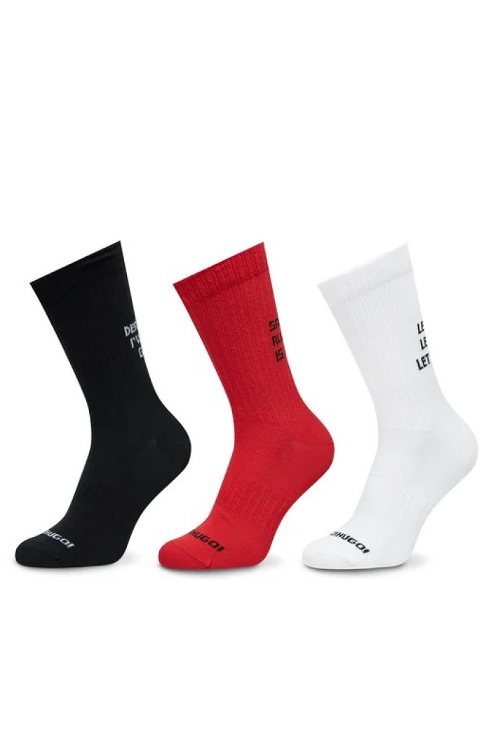 Hugo ανδρικές κάλτσες 3pack (gift box) σε τρία διαφορετικά χρώματα, απο την χριστουγεννιάτικη Collection τησ εταιρίας  50524853 960
