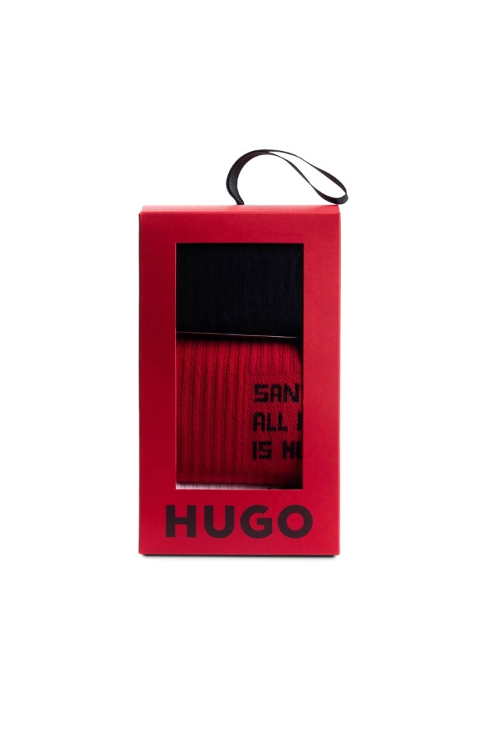 Hugo ανδρικές κάλτσες 3pack (gift box) σε τρία διαφορετικά χρώματα, απο την χριστουγεννιάτικη Collection τησ εταιρίας  50524853 960