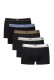 Boss ανδρικά boxers 5pack σε μαύρο χρώμα με διαφορετικά χρώμα στο λάστιχο, 95%cotton 5%elastane 50531660-960