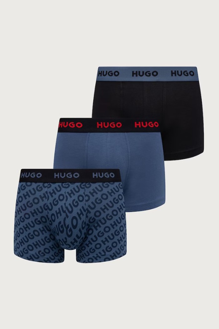 Hugo ανδρικά βαμβακερά 3pack boxers,κανονική γραμμή,95%cotton 5%elastane 50532550-466