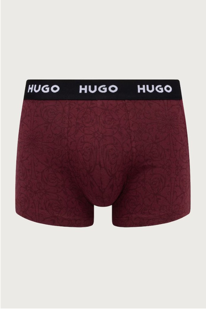 Hugo ανδρικά βαμβακερά 3pack boxers σε τρία διαφορετικά σχέδια και χρώματα 50532550-606