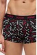 Hugo ανδρικά βαμβακερά 3pack boxers σε τρία διαφορετικά σχέδια, σε κόκκινο και μαύρο χρώμα 50532550-649