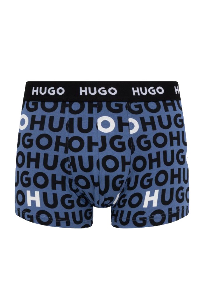Hugo ανδρικά βαμβακερά 3pack boxers σε μαύρο και μπλε χρώμα 50532550-976