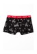 Hugo ανδρικά βαμβακερά 3pack boxers σε μαύρο και κόκκινο χρώμα και με σχέδιο στο ένα μποξεράκι 50532611-009