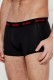 Hugo ανδρικά βαμβακερά 3pack boxers σε μαύρο και κόκκινο χρώμα και με σχέδιο στο ένα μποξεράκι 50532611-009