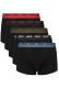 Hugo ανδρικά βαμβακερά 5pack boxers σε μαύρο χρώμα με διαφορετικό χρώμα στο λάστιχο, κανονική γραμμή 95%cotton 5%elastane 50532619-963