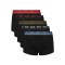 Hugo ανδρικά βαμβακερά 5pack boxers σε μαύρο χρώμα με διαφορετικό χρώμα στο λάστιχο, κανονική γραμμή 95%cotton 5%elastane 50532619-963