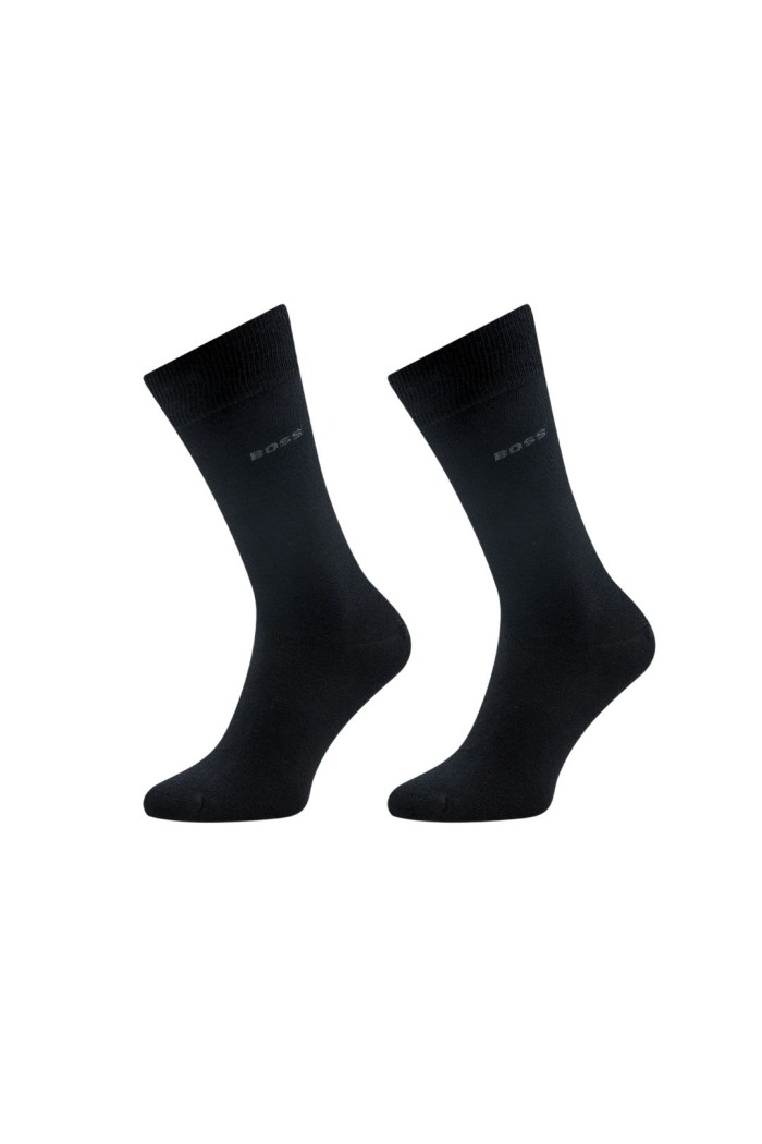 Boss ανδρικές ψηλές κάλτσες (2pack) σε μαύρο χρώμα 50534901-001