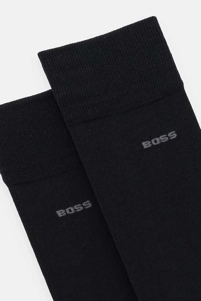 Boss ανδρικές ψηλές κάλτσες (2pack) σε μαύρο χρώμα 50534901-001