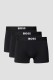 Boss ανδρικά boxers 3pack σε μαύρο χρώμα με μαύρο λάστιχο, κανονική γραμμή 95%cotton 5%elastane (organic cotton) 50544263-001