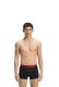 Hugo ανδρικά βαμβακερά 3pack boxers σε μαύρο χρώμα με μαύρο και κόκκινο λάστιχα 50545667-001