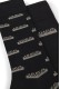 Hugo ανδρικές κάλτσες βαμβακερές 2pack (gift box) σε μαύρο χρώμα με δύο διαφορετικά σχέδια 50546669-001