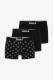 Boss ανδρικά boxers 3pack σε μαύρο χρώμα με μαύρο λάστιχο,κανονική γραμμή 95%cotton 5%elastane (organic cotton) 50549832-979