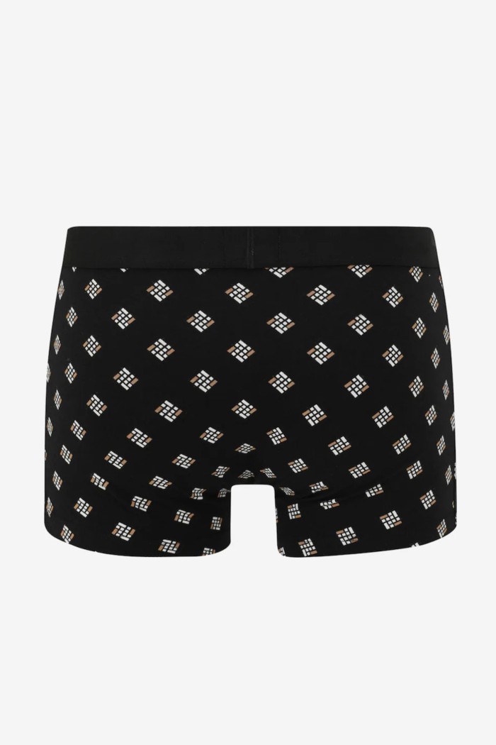 Boss ανδρικά boxers 3pack σε μαύρο χρώμα με μαύρο λάστιχο,κανονική γραμμή 95%cotton 5%elastane (organic cotton) 50549832-979
