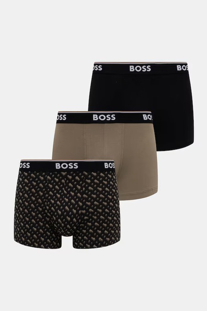 Boss ανδρικά boxers 3pack σε τρία διαφορετικά χρώματα, κανονική γραμμή 95%cotton 5%elastane 50554443-246