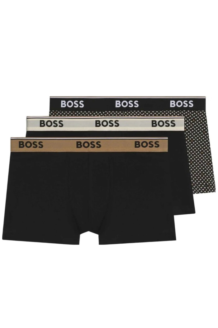 Boss ανδρικά boxers 3pack σε τρία διαφορετικά σχέδια, κανονική γραμμή 95%cotton 5%elastane 50554443-262
