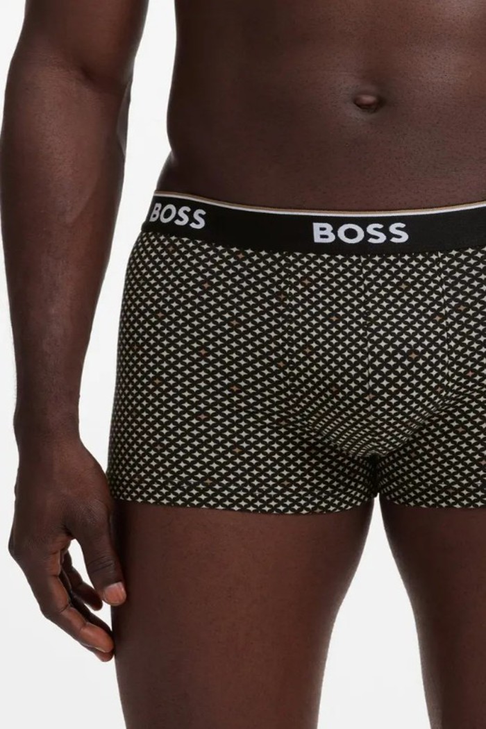 Boss ανδρικά boxers 3pack σε τρία διαφορετικά σχέδια, κανονική γραμμή 95%cotton 5%elastane 50554443-262
