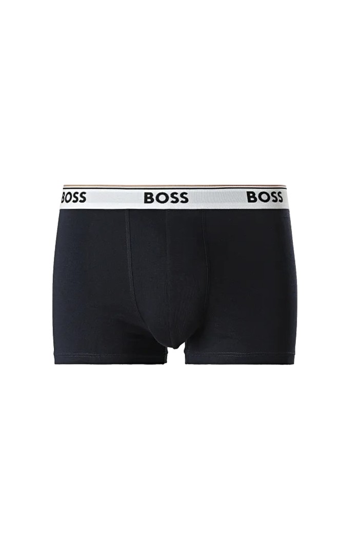 Boss ανδρικά boxers 3pack σε σκ.μπλε χρώμα με διαφορερικό χρώμα στο λάστιχο, 95%cotton 5%elastane 50554693-461