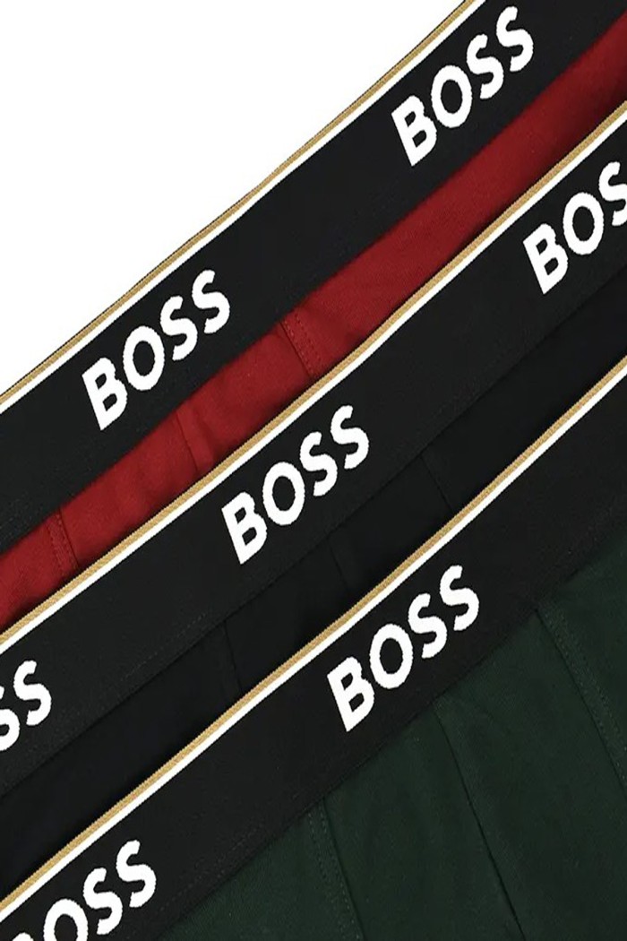 Boss ανδρικά boxers 3pack σε τρία διαφορετικά χρώματα, κανονική γραμμή 95%cotton 5%elastane 50554693-964