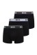 Boss ανδρικά boxers 3pack σε μαύρο χρώμα με διαφορετικό χρώμα στο λάστιχο, κανονική γραμμή 95%cotton 5%elastane 50554693-966