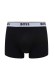 Boss ανδρικά boxers 3pack σε μαύρο χρώμα με διαφορετικό χρώμα στο λάστιχο, κανονική γραμμή 95%cotton 5%elastane 50554693-966