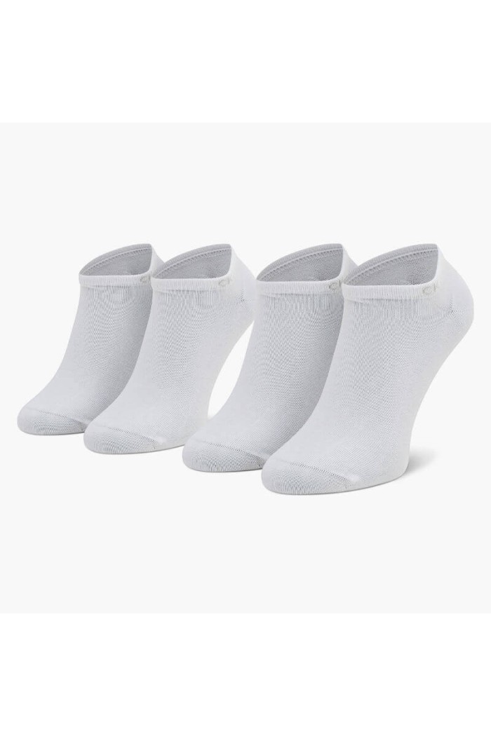 Calvin Klein ανδρικές βαμβακερές κάλτσες (2 pairs) κοντές σε άσπρο χρώμα 701218707-002