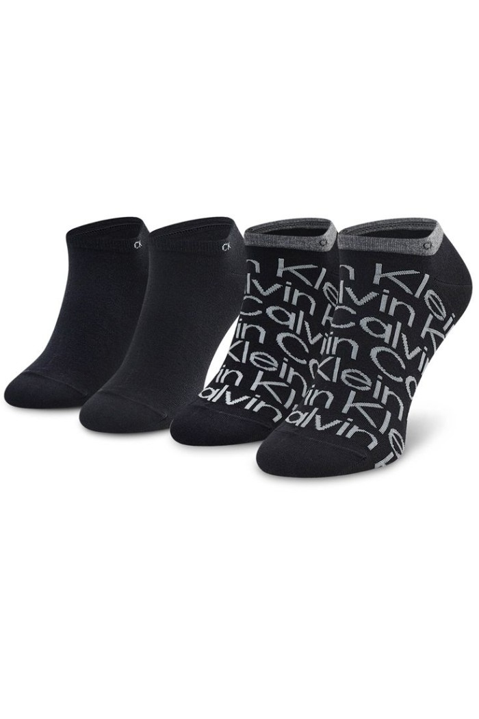 Calvin Klein ανδρικές βαμβακερές κάλτσες (2 pairs) κοντές σε δύο σχέδια 701218714-001