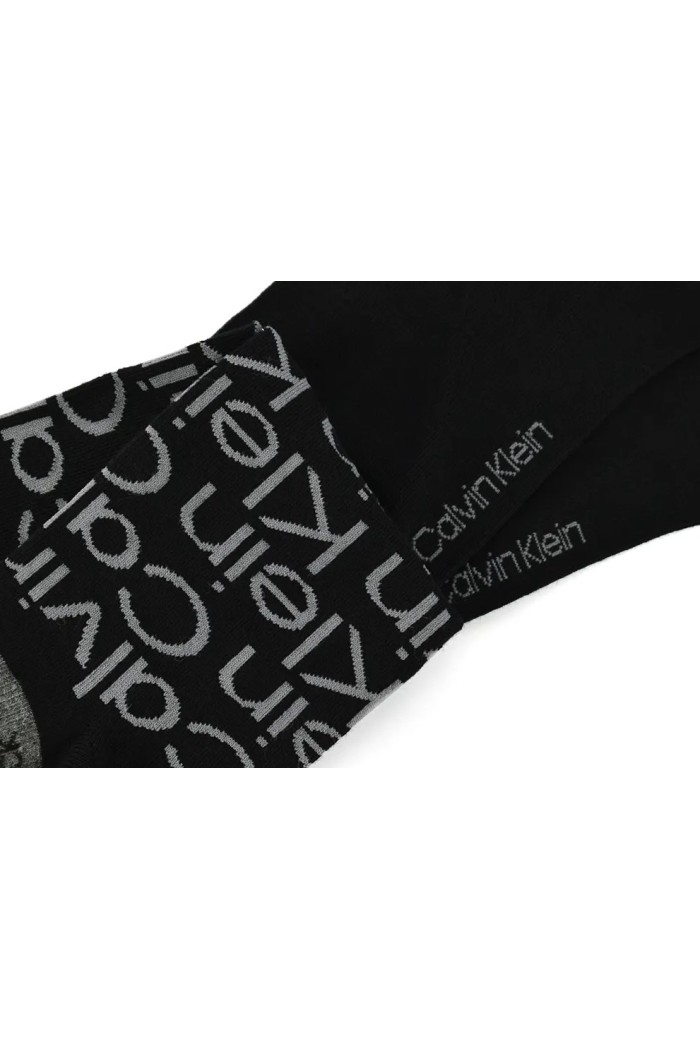 Calvin Klein ανδρικές βαμβακερές κάλτσες (2 pairs) κοντές σε δύο σχέδια 701218714-001