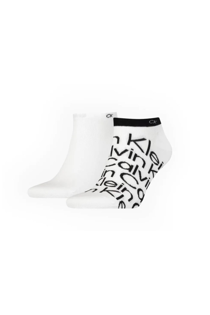 Calvin Klein ανδρικές βαμβακερές κάλτσες (2 pairs) κοντές σε δύο σχέδια 701218714-002
