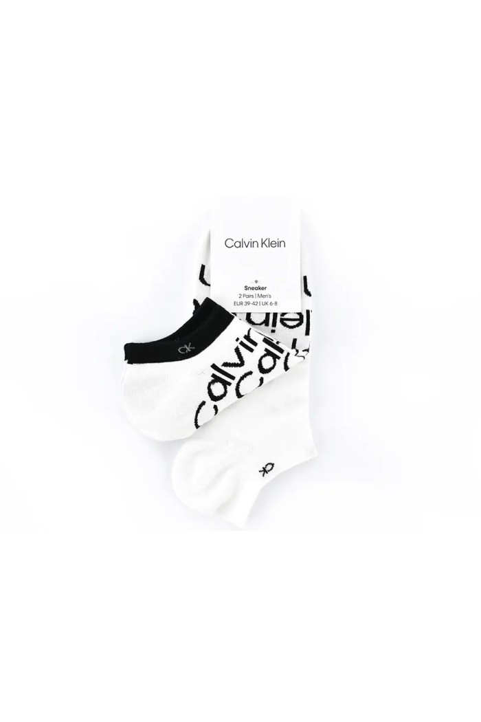 Calvin Klein ανδρικές βαμβακερές κάλτσες (2 pairs) κοντές σε δύο σχέδια 701218714-002