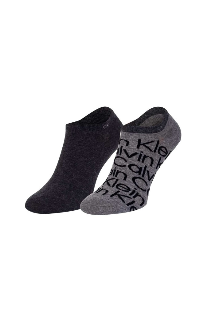 Calvin Klein ανδρικές βαμβακερές κάλτσες (2 pairs) κοντές σε δύο σχέδια 701218714-004