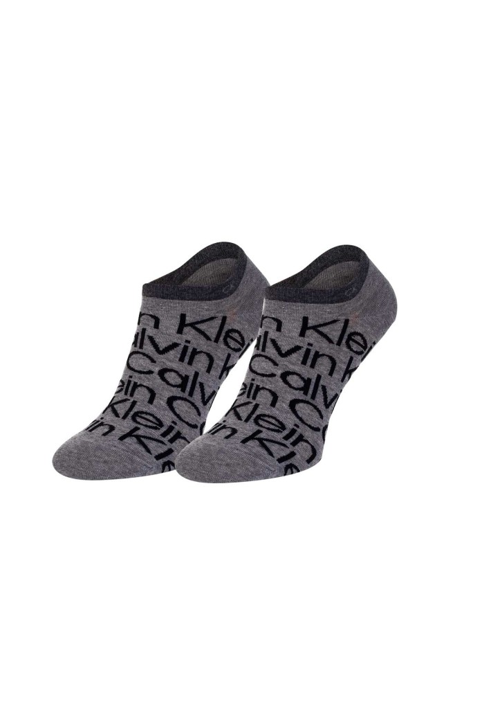 Calvin Klein ανδρικές βαμβακερές κάλτσες (2 pairs) κοντές σε δύο σχέδια 701218714-004