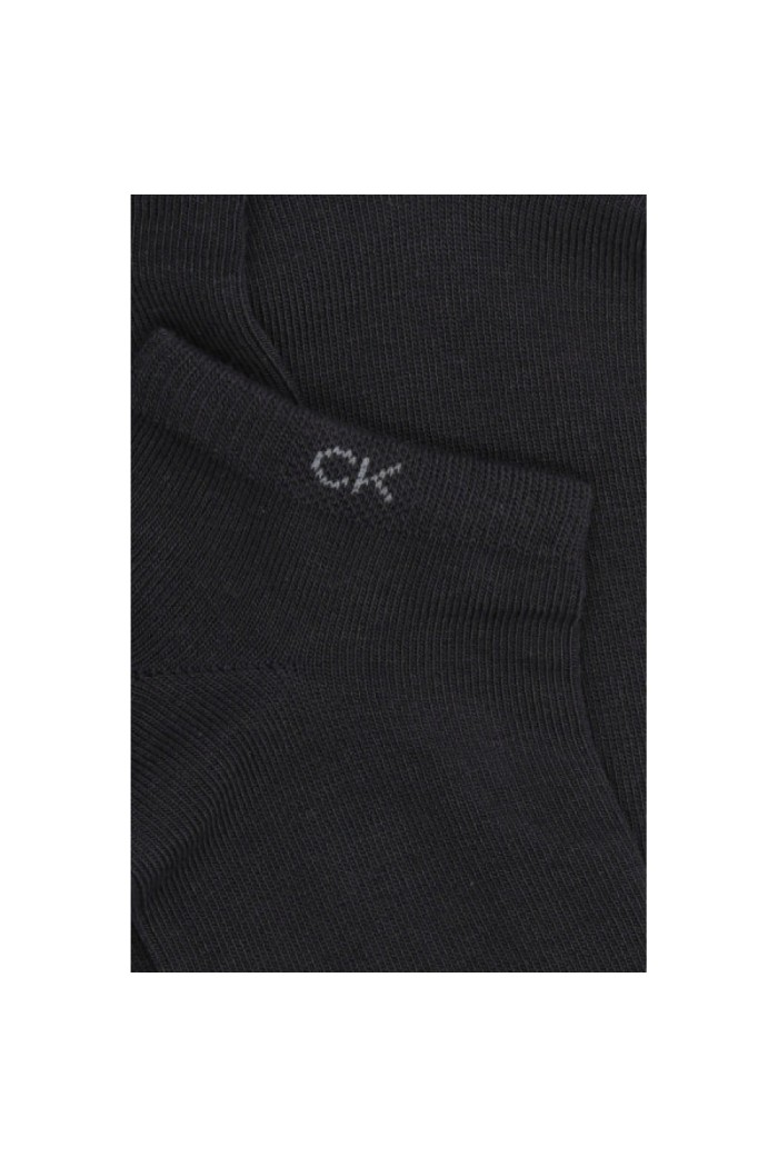 Calvin Klein ανδρικές βαμβακερές κάλτσες (3packs) κοντές σε μαύρο χρώμα 701218718-001