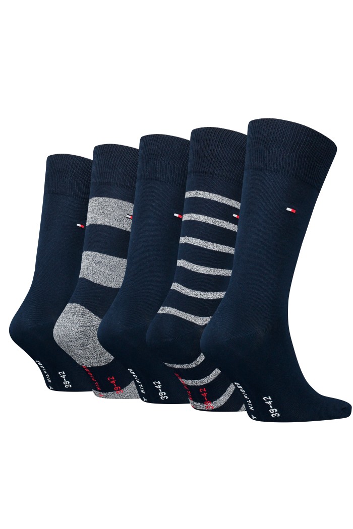Tommy Hilfiger ανδρικές βαμβακερές κάλτσες 5pack (συσκευασία δώρου) 701224443-001