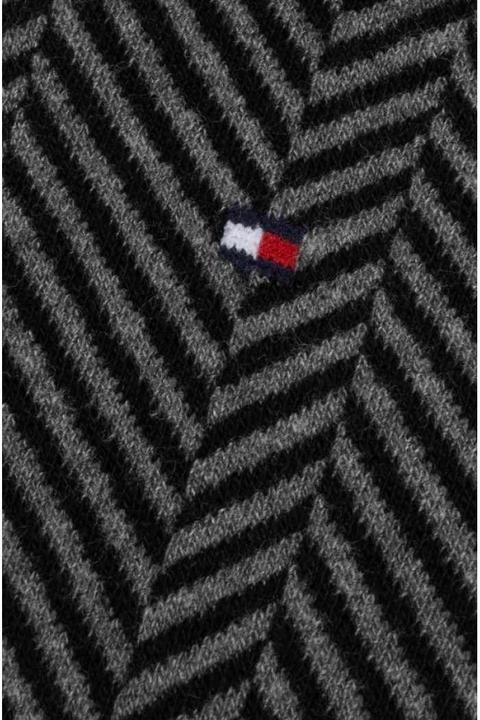 Tommy Hilfiger ανδρική βαμβακερή κάλτσα με γκρι σχέδιο 2pack 701229838 001