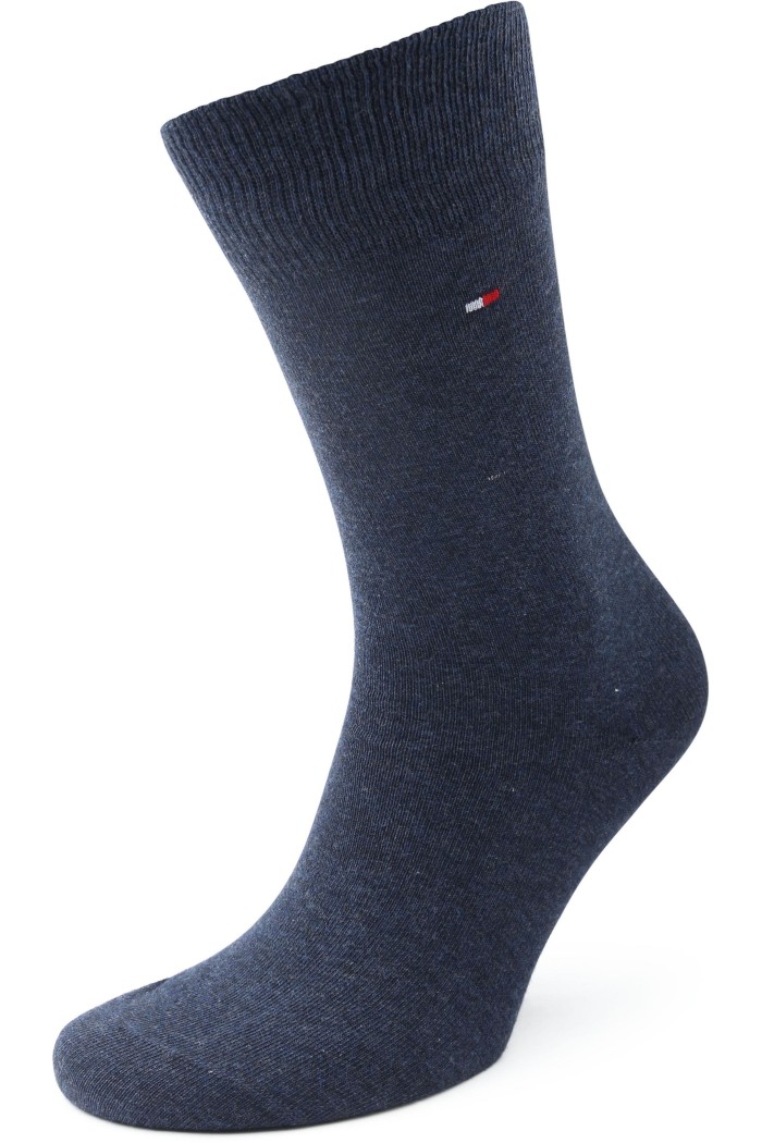 Tommy Hilfiger ανδρική βαμβακερή κάλτσα (2pack) με σχέδιο σε σκ.μπλε χρώμα 701230780-003