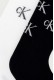 Calvin Klein γυναικείες κάλτσες (4pack) βαμβακερές ψηλές, σε μαύρο και λευκό χρώμα με lurex σχέδιο στο λογότυπο (συσκευασία δώρου) 701241212-001