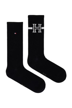 Tommy Hilfiger ανδρική βαμβακερή κάλτσα σε σκ.μπλε χρώμα με σχέδιο (2pack) 701241855-001