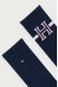 Tommy Hilfiger ανδρική βαμβακερή κάλτσα σε μαύρο χρώμα με σχέδιο (2pack) 701241855-004