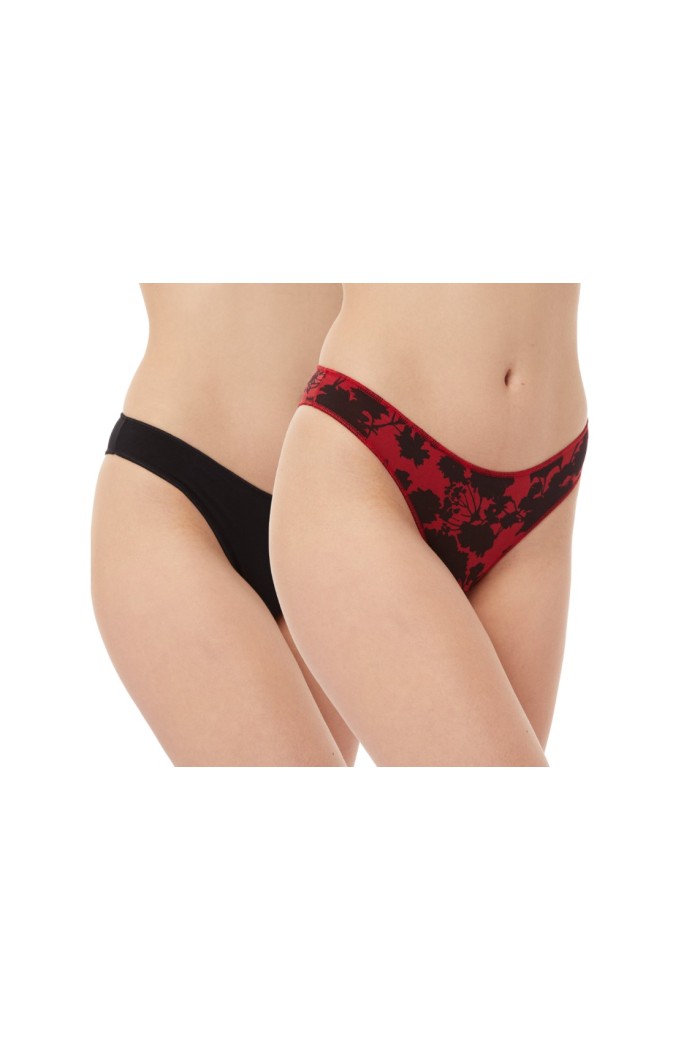 Minerva γυναικεία brazilian 2pack με κανονική γραμμή, 95%modal 5%elastane 81325-851