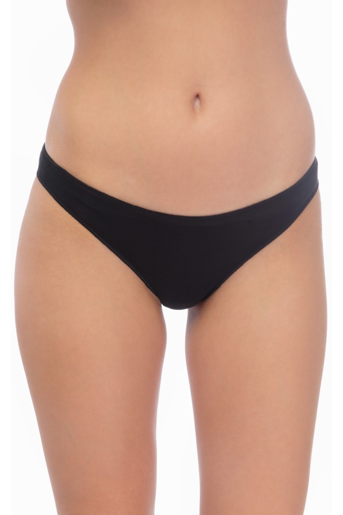 Minerva fimelle brazil modal γυναικείο κυλοτάκι κοφτό 2τμχ (2pack) 81325-BLACK