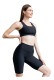 Lismina γυναικείο κολάν ψηλόμεσο biker push up μαύρο 943-BLACK