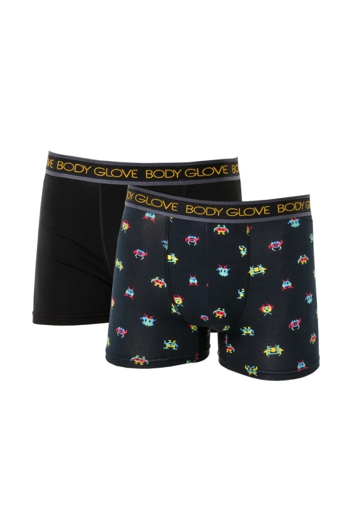 Body Glove ανδρικά boxers 2pack, κανονική γραμμή 47%cotton,47%modal,6%spandex BGJD430006-PRINT