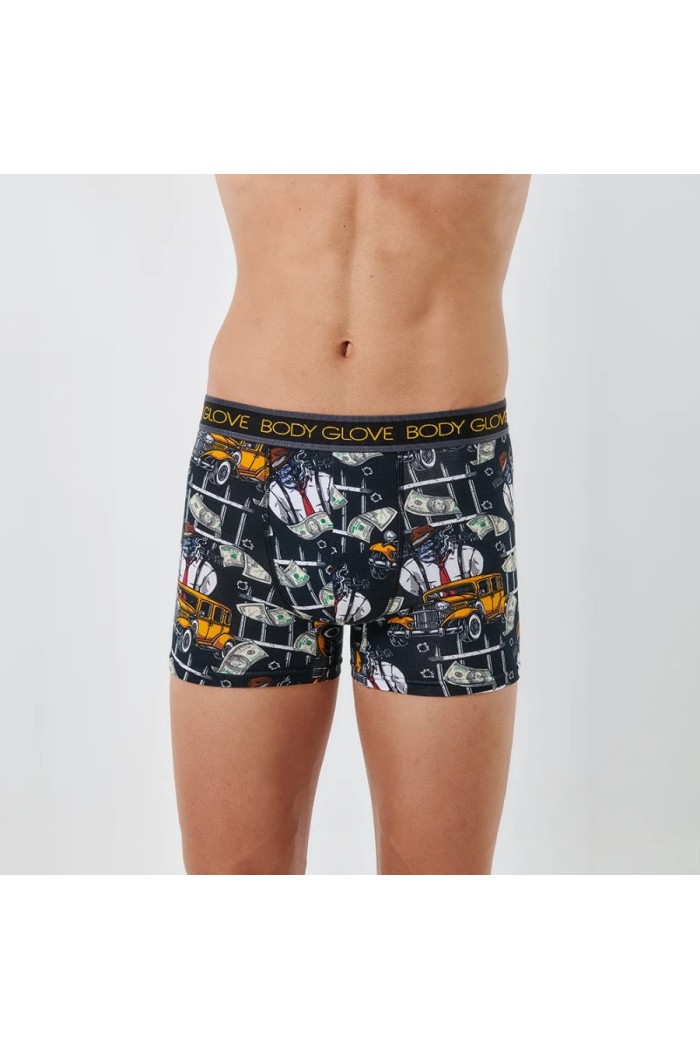 Body Glove ανδρικά boxers 2pack, κανονική γραμμή 47%cotton,47%modal,6%spandex BGJD430010-PRINT
