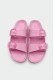 Calzedoro γυναικείες παντόφλες slides τυπου birkenstock σε ροζ χρώμα F2626-PINK