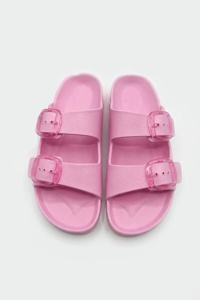 Calzedoro γυναικείες παντόφλες slides τυπου birkenstock σε ροζ χρώμα F2626-PINK