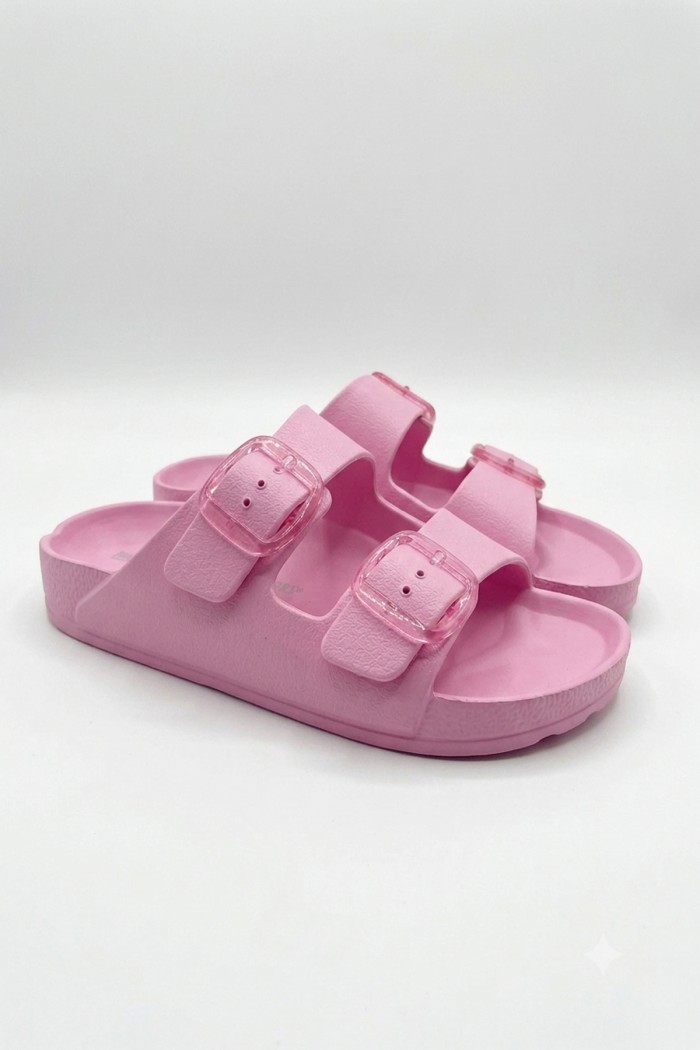 Calzedoro γυναικείες παντόφλες slides τυπου birkenstock σε ροζ χρώμα F2626-PINK
