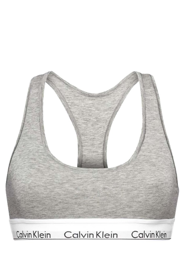 Calvin Klein μπουστάκι γκρι με λάστιχο  F3785E-020