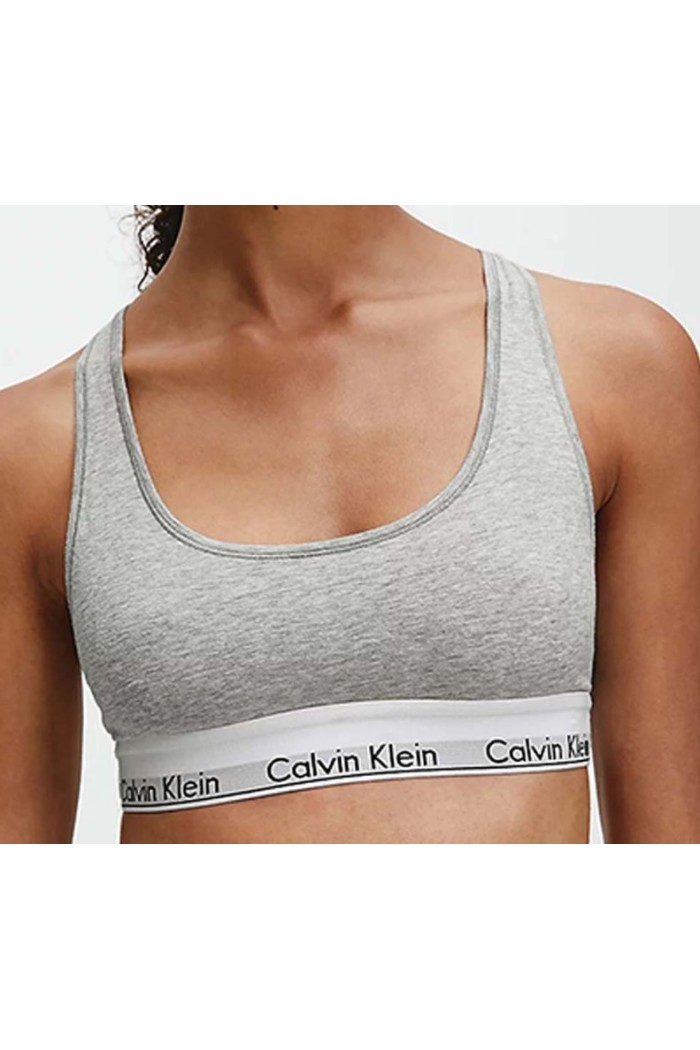 Calvin Klein μπουστάκι γκρι με λάστιχο  F3785E-020