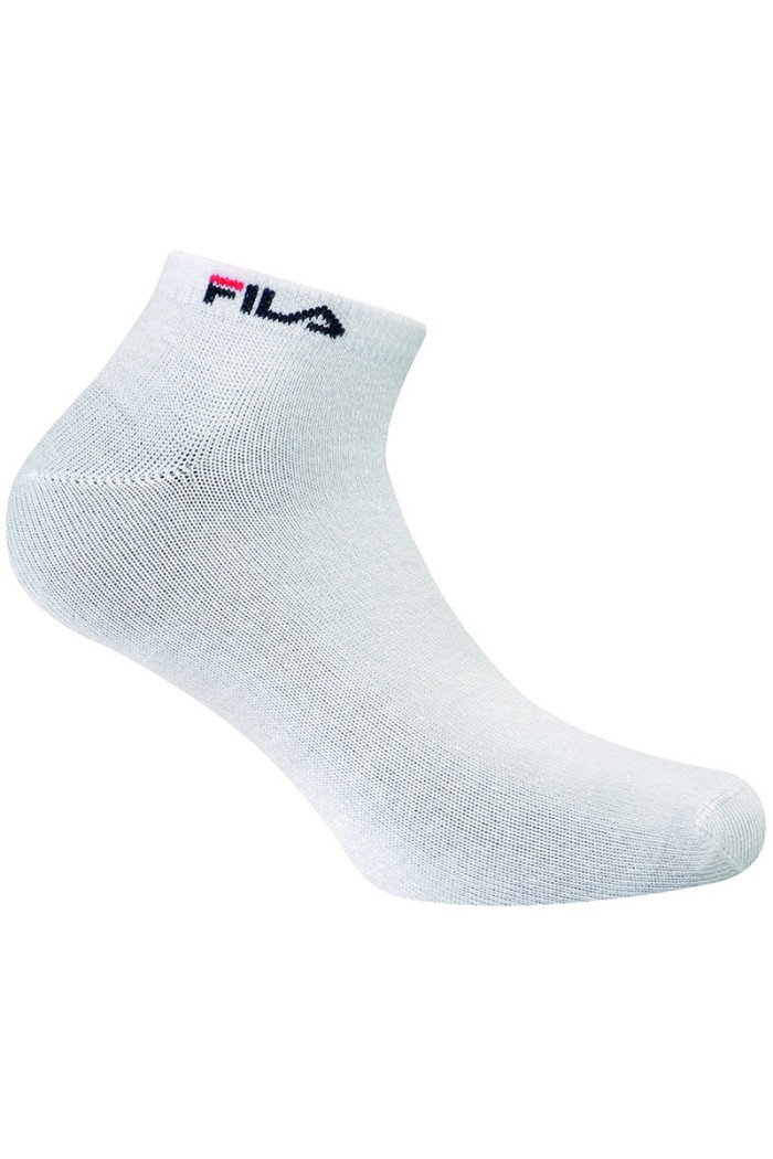 Fila unisex κοντές κάλτσες bamboo 3 τεμαχίων (3pack) F5500-WHITE